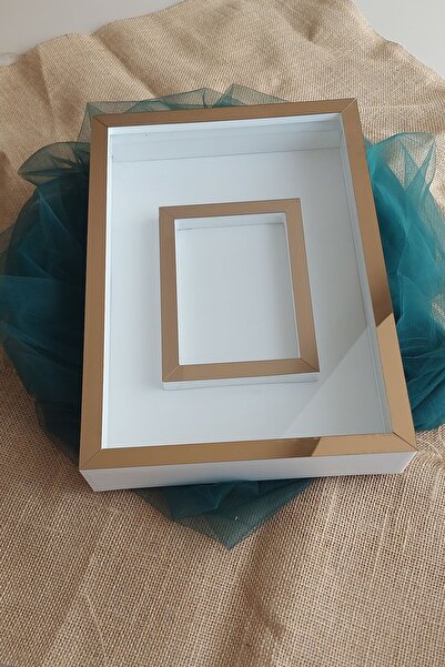 hobicehayaller Rama de memorie 25x35 cm cu sectiune foto! Noi cutii de trandafiri la modă! Design de flori de logodnă de promisiune!