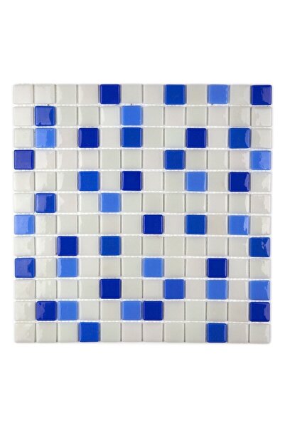MozaiKristaL Havuz Ve Tüm Yüzeyler Için 25x25mm. 31,5x31,5cm. Fileli Cam Moza...