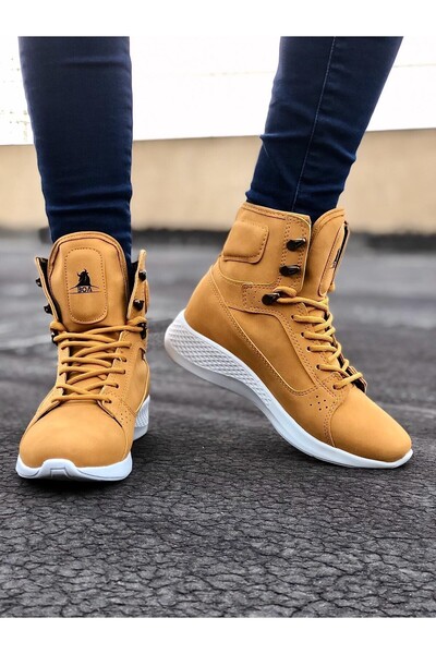 BOA BA0600 Lace-Up Camel Yellow Short Boxer Unisex Sports Boots