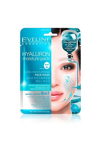 Eveline Cosmetics MASCA DE FAȚĂ ULTRA HIDRATANTĂ EVELİNE CU HIALURON
