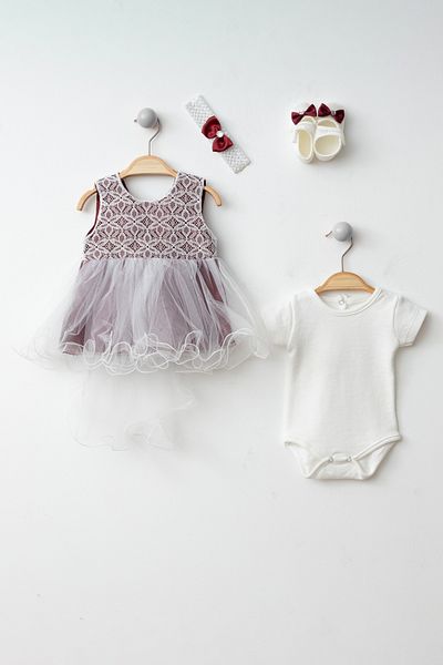 Teymbaby Mevlüt Evening Dress for Baby Girl - Baby Shower Gift