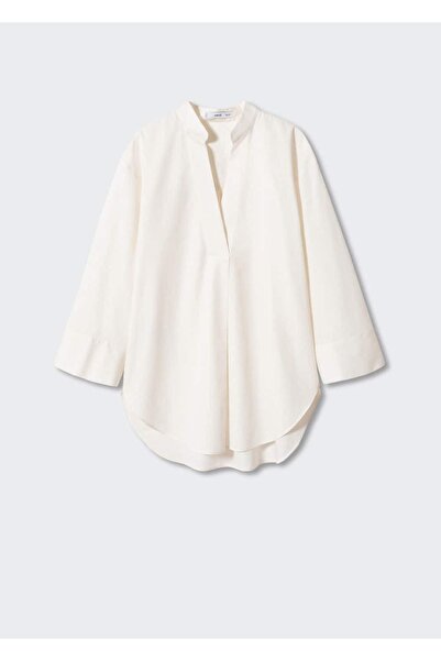 MANGO Woman Oversize V yaka bluz