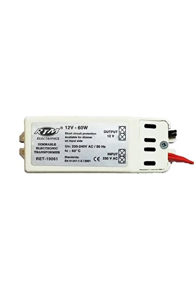 Rtm Elektronik Trafo 12 Volt 20-60 Watt Ret-19060