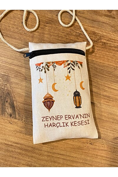 HCG TASARIM Kişiye özel isim baskılı Çapraz çanta Harçlık kesesi