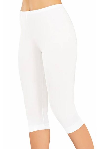 Dono Culoarea pielii pentru femei nu arată țesătură Lycra Bumbac pieptănat Capri Colanți scurti
