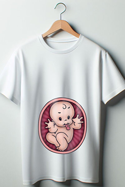 Vordevia Tricou oversize de maternitate cu imprimeu drăguț