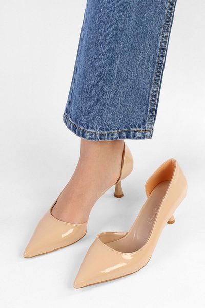 Shoeberry Stiletto de damă din piele lăcuită Aurna Skin