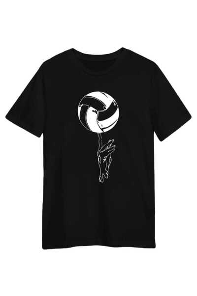 PERISENSE Unisex Γυναικεία Ανδρική Βόλεϊ Γραμμική Χειροποίητη Μπλούζα Oversize