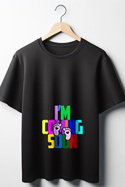 Vordevia Slatka devojčica, trudna Štampano Oversize kroj T-shirt