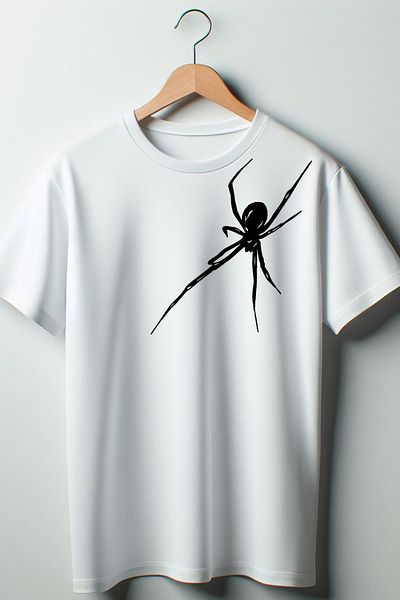 Vordevia Tricou oversize imprimat cu păianjen
