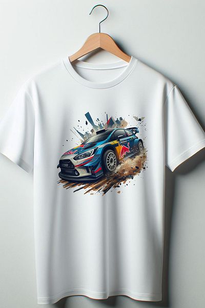 Vordevia Tricou oversize imprimat cu mașină de raliu