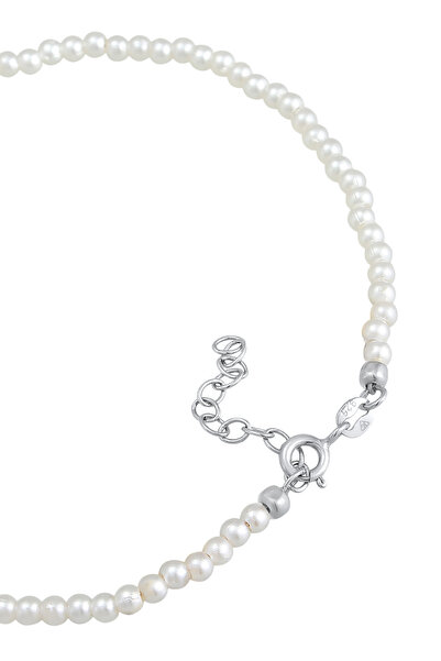 ELLI Fußschmuck Perlen Synthetisch Klassik Basic 925 Silber