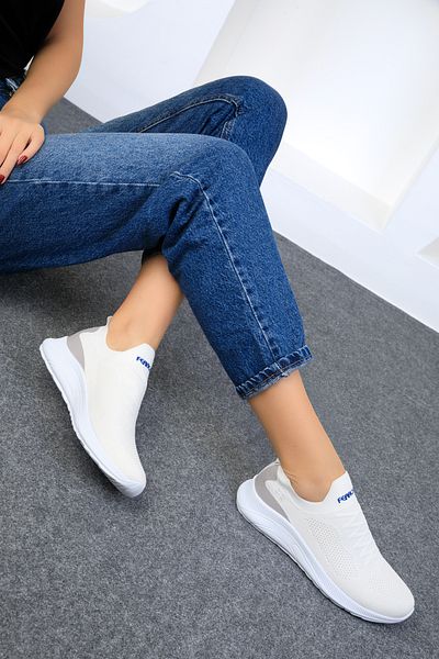 SOHO Weiße Damen Sneakers 16979