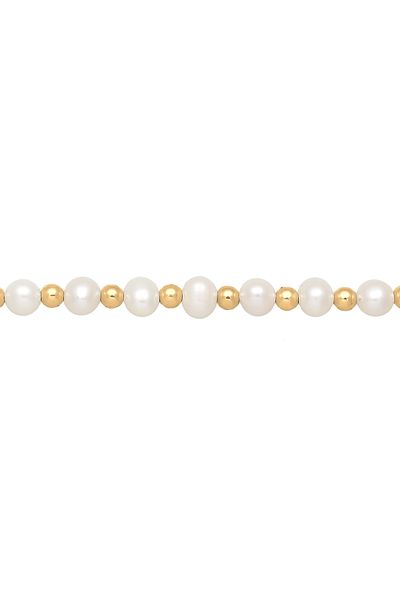 ELLI Halskette Collier Kugel Süßwasserzuchtperle 925 Silber