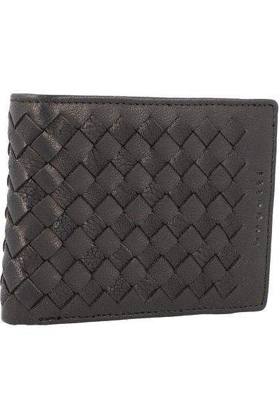 BUGATTI Woven wallet leather 13 cm