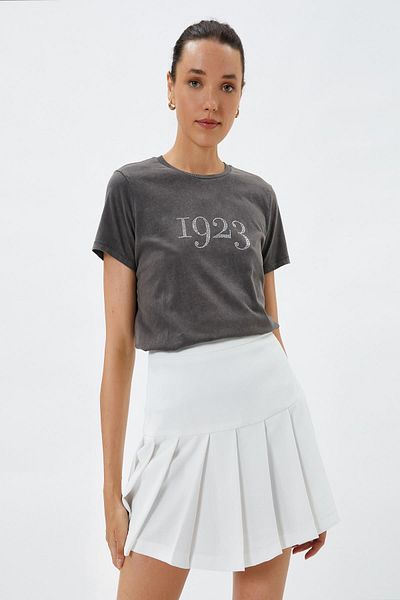 Koton Women's Anthracite T-Shirt