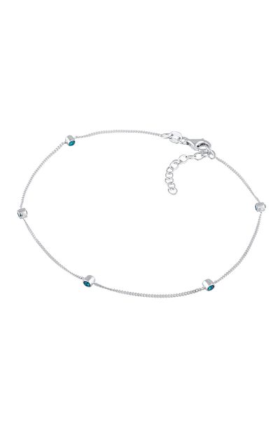 ELLI Fußschmuck Sommer Kristalle 925 Sterling Silber