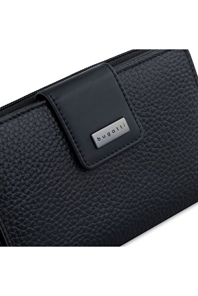 BUGATTI Portofel Sina Protecție RFID Piele 16 cm