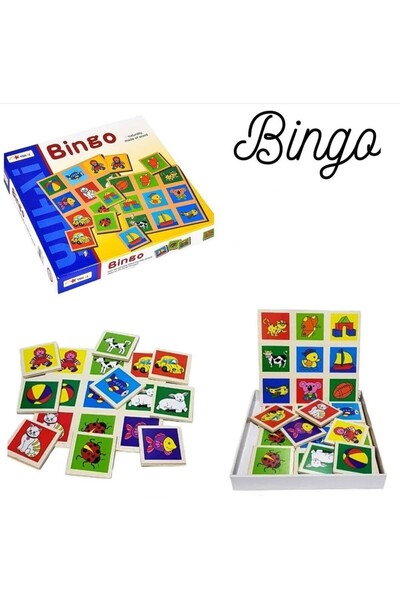 PİRAMİGO Bingo eşleme oyunu, Ahşap