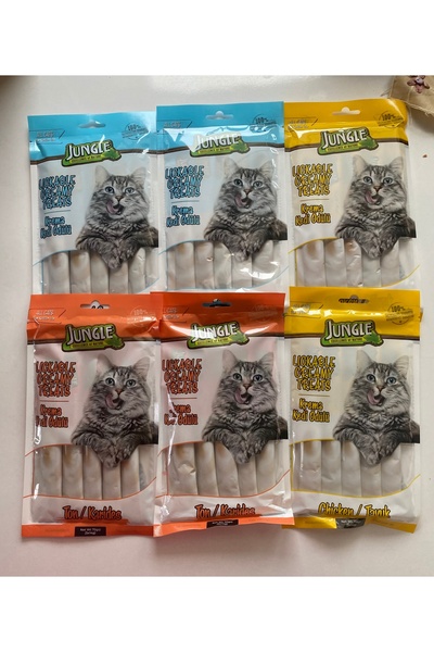 Jungle Kedi ödül mama karides somon tavuk 30 adet 6 paket