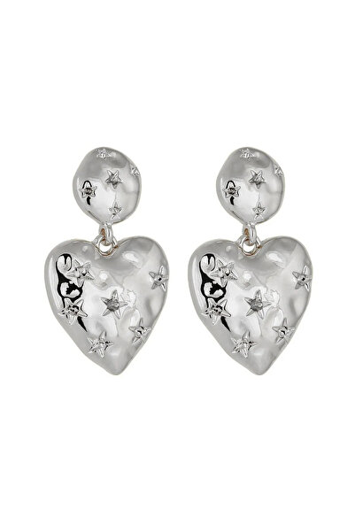 By Zeyna Aksesuar Women's Special Design Heart Model Earrings