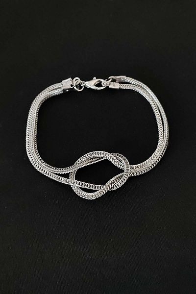 TREND COLLECTİON Fox Tail Infinity Model Adjustable, Unisex Friend Couple and Lover Bracelet (2 PCS)