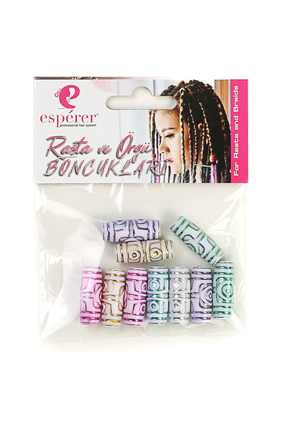 Mina Peruk Mărgele Rasta colorate tricotate - OB21