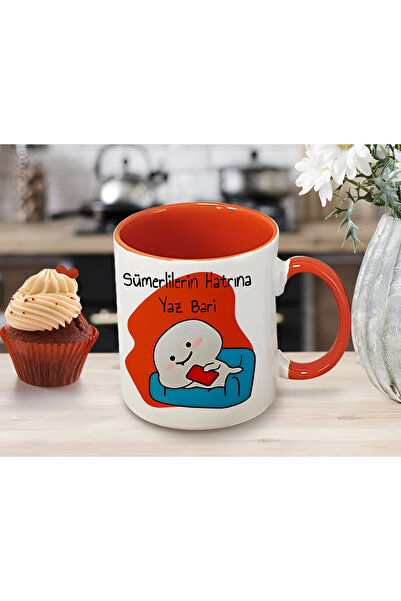 GünayStore Hatrina Summer Bar of the Red Colored Sumerians - Mochi Cat Printe...