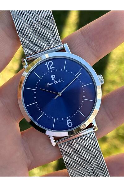 Pierre Cardin Çelik Hasır Kordon Kararma yapmaz 30 Mt Suya Dayanıklı Erkek Kol Saati EPC80011F104