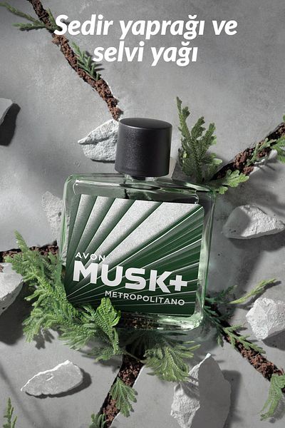 AVON Musk Metropolitano Men's Perfume Edt 75 Ml.
