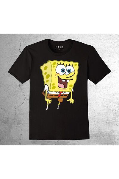 CONSTRAİN Sünger Bob Denizaltı Çizgi Film Tişört Çocuk T-shirt