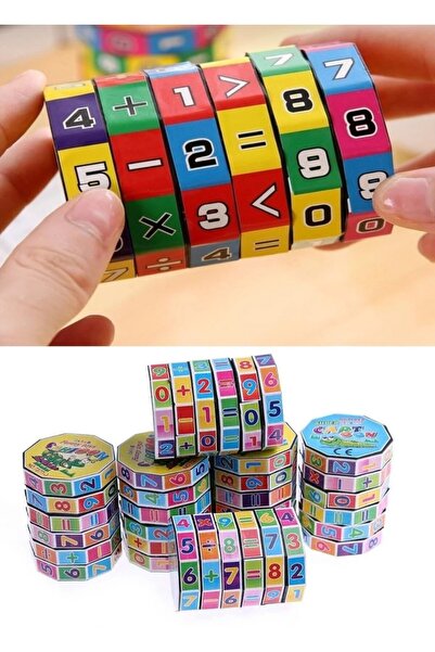 BERFUDEMİR 10 Adet Matematik Oyun İşlem Küpü