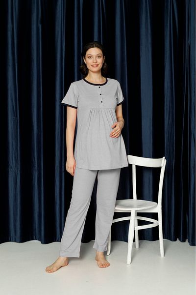 collective SOFT TEXTURED MATERNITY PAJAMAS SET
