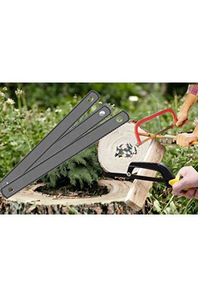 ÇEÇEN HOME (3 Adet ) Demir Testere Laması Ağzı Geniş Çift Yönlü 30 cm uzunluk 2,3cm genişlik