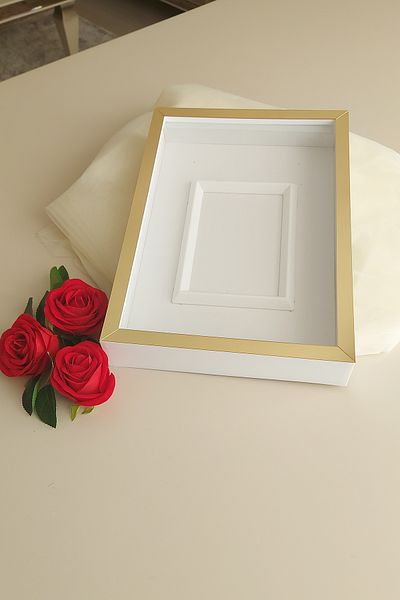 hobicehayaller Rama de memorie 25x35 cu sectiune foto! Cutii de trandafiri cu lamele triunghiulare
