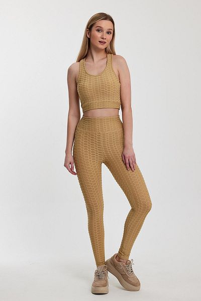 Penyelux Women's Flexfit Active Sports Flexible Comfortable Tights & Bustier Set