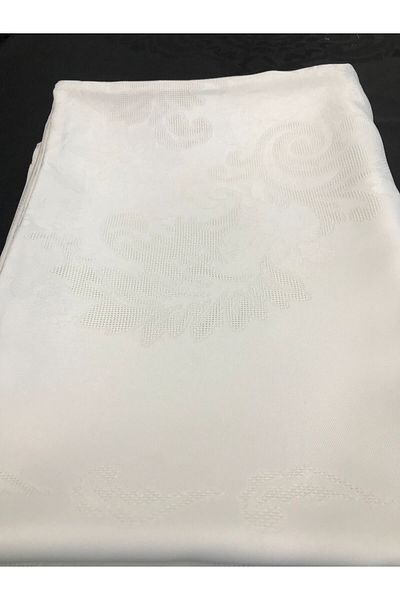 Santara Επιτραπέζιο ύφασμα Elegance Cream Χρώμα 1,60 Διαμέτρου Χωρίς Πόνο Μη Νερού Σατέν