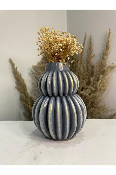 Gardenya İskandinav Çizgili Bubble Vazo Model 3