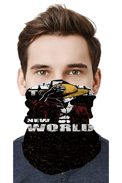 FG KONNİCHİWA One PIece Anime Manga Motor Cycling Face Mask Outdoor Buff Neck Collar Bandana Balaklava