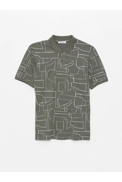 LC Waikiki LCW Vision Polo Yaka Kısa Kollu Desenli Erkek Tişört