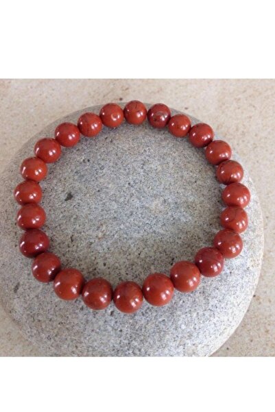 Starfish سوار جاسبر أحمر للنساء/الرجال