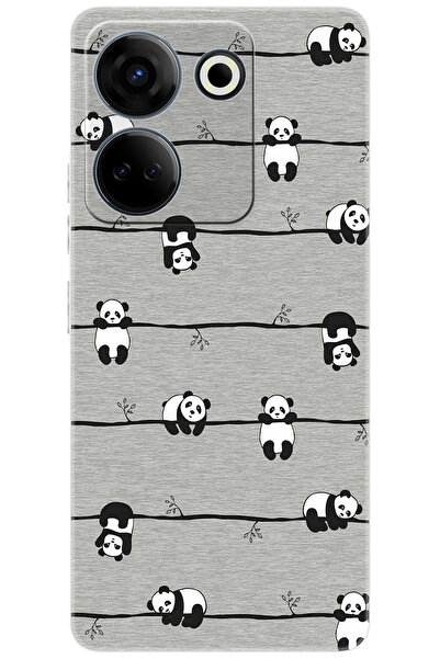 Camon Tecno 20 (CK6n) Uyumlu Kılıf Desen Baskılı Silikon Pandalar STK:751 CP-...