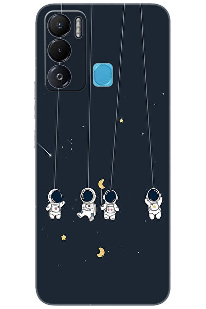 TECNO Pova NEO (LE6h) Uyumlu Kılıf Desen Baskılı Silikon Astronot STK:663 CP-...