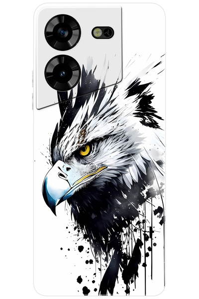 TECNO Pova 5 (LH7n) Uyumlu Kılıf Desen Baskılı Silikon Kartal Serisi STK:1008...