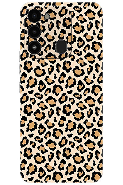 TECNO Spark 8C (KG5k-KG5q) Uyumlu Kılıf Desen Baskılı Silikon Leopar Desen ST...