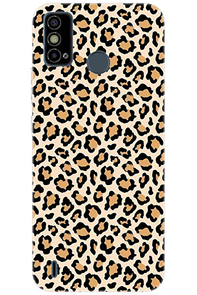 TECNO Spark 6 GO (KE5k) Uyumlu Kılıf Desen Baskılı Silikon Leopar Desen STK:7...