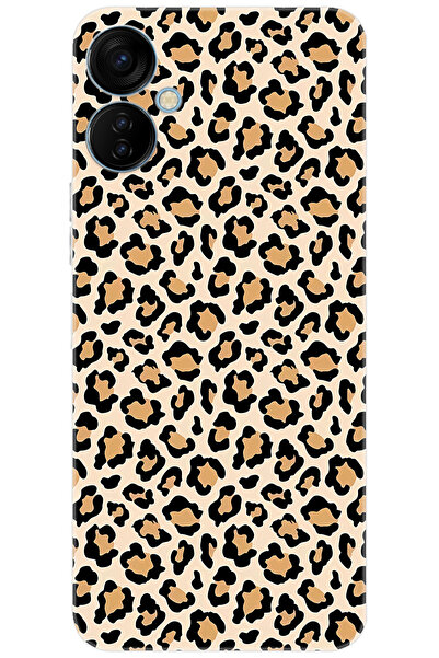 TECNO Spark 9T (KH6) Uyumlu Kılıf Desen Baskılı Silikon Leopar Desen STK:743 ...