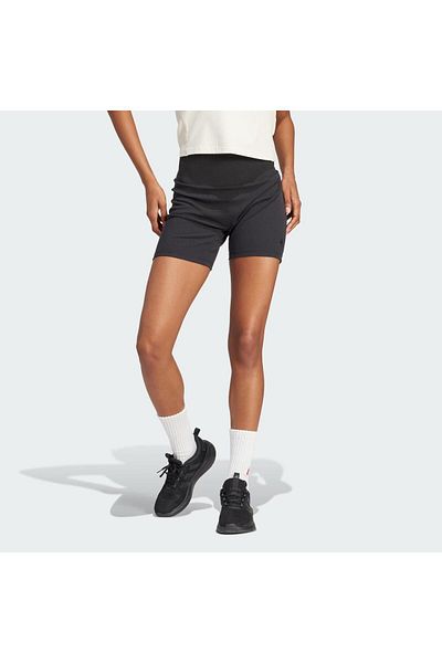 adidas Lounge Ribbed High Waist Bike Women's Shorts