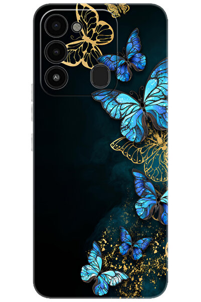 TECNO Spark 8C (KG5k-KG5q) Uyumlu Kılıf Desen Baskılı Silikon Kelebekler STK:...