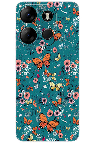 TECNO Spark GO 2023 (BF7n) Uyumlu Kılıf Desen Baskılı Silikon Kelebek STK:680 CP-uEjbBM0